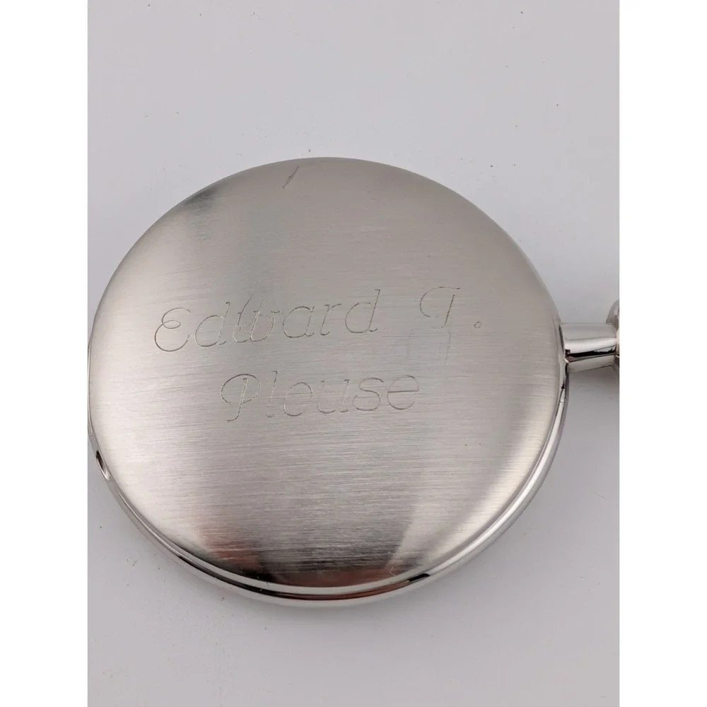 Colibri Of London Pocket Watch Engraved Edward T Plouse- New Battery‎